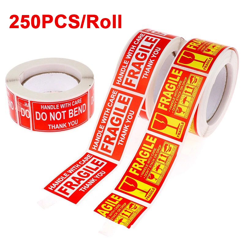 Sticker Sheet Set - 250PCS Fragile Stickers Handle with Care