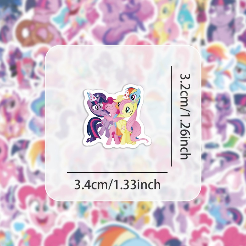 100pcs Cartoon My Little Ponys - Merchandise Anime review and price