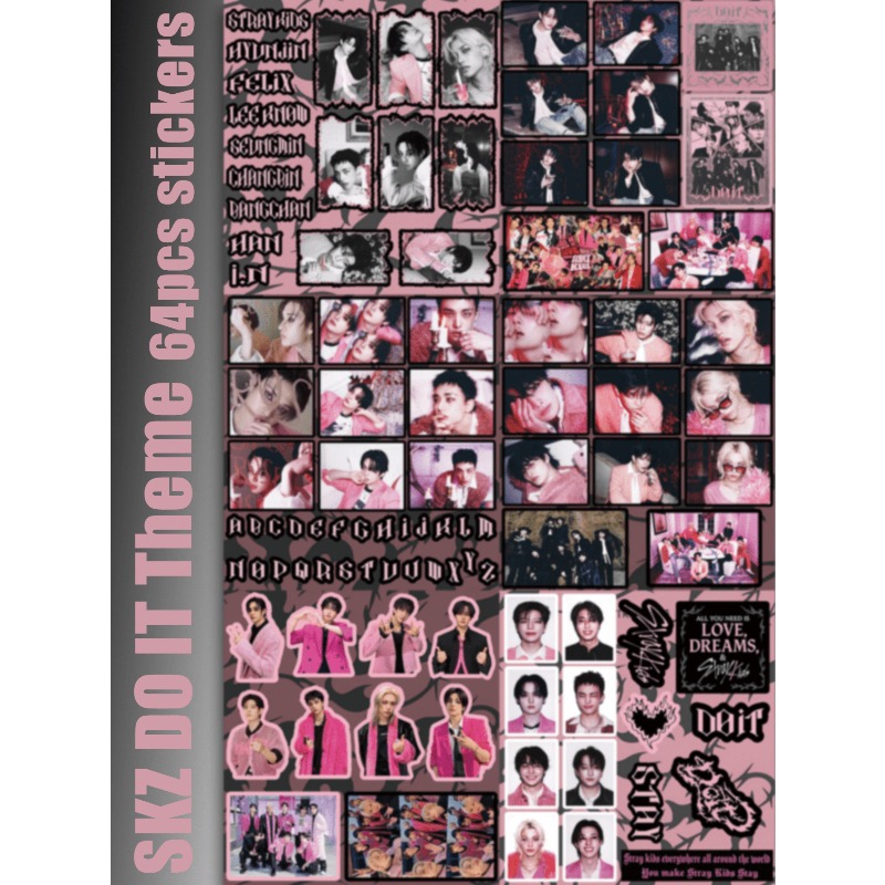 64pcs/65pcs/69pcs StrayKid,SK, - Sticker Sheet Set review and price